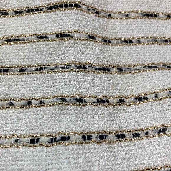 SUNCOO Cream and Black Short Sleeves Dress Sz-12 - Picture 4 of 6